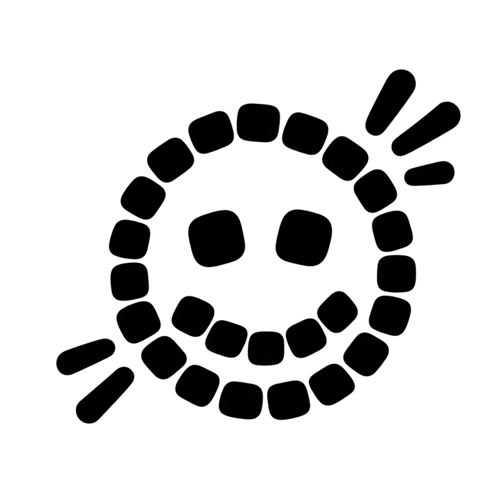 Desktop icons arranged into a smiley face